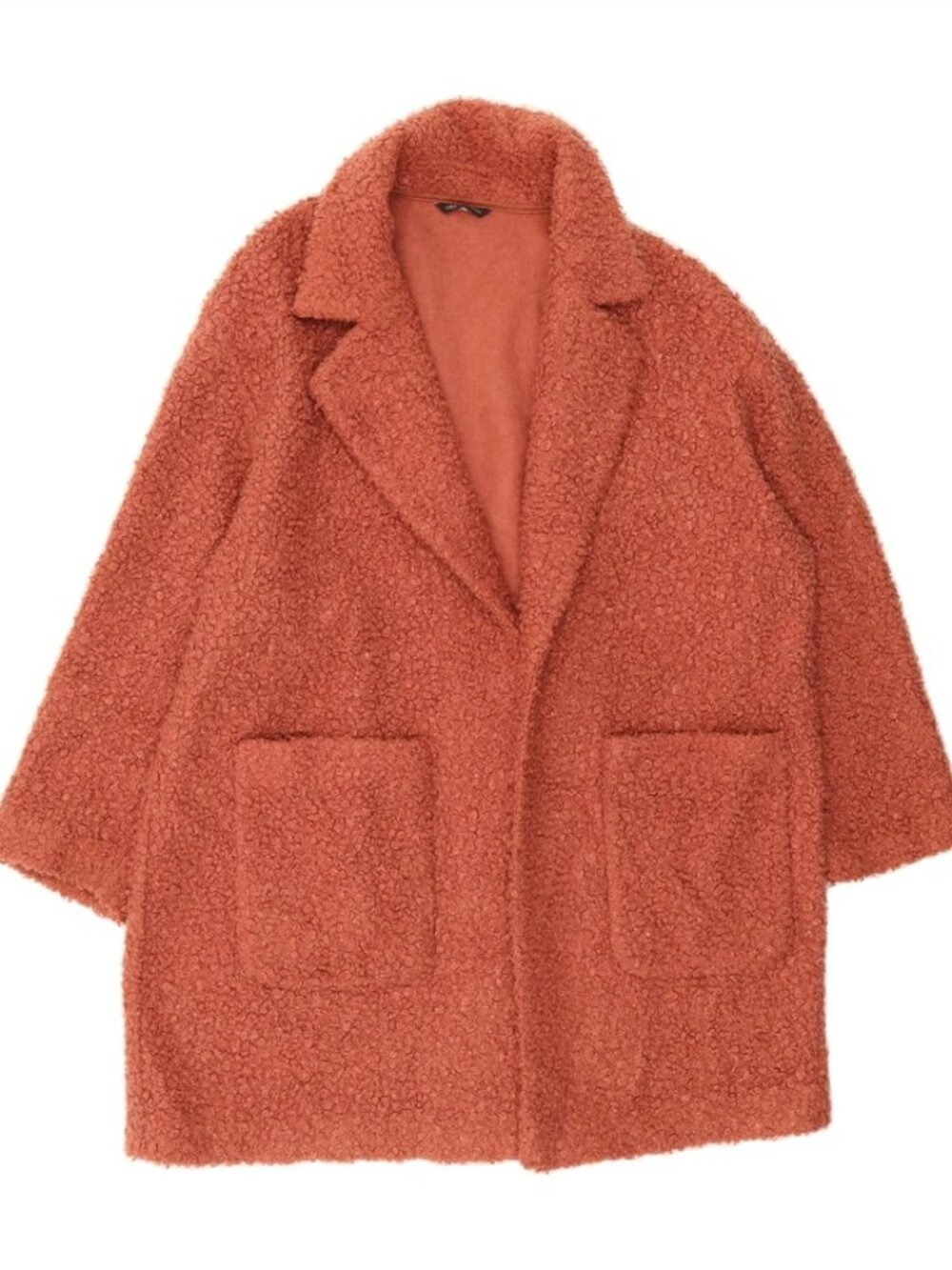 MARKS & SPENCER Womens Overcoat UK 22 3XL Red Polyester BS10